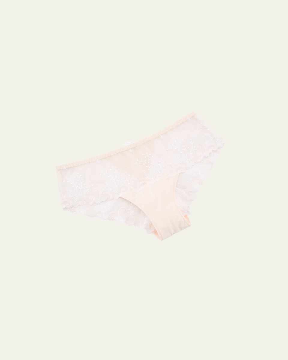 Delice Floral-Embroidered Boyshorts